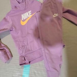 Nike Lavender Sweqt with Orange Logo
